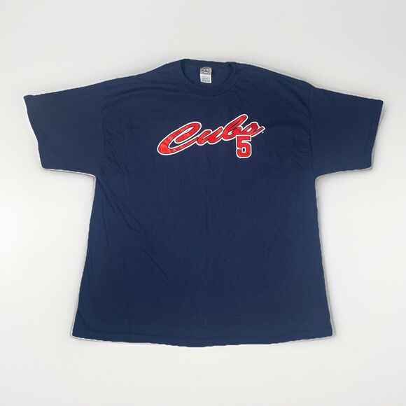 Delta Pro Weight Other - Nomar Garciaparra #5 Chicago Cubs T Shirt Delta Pro Weight MLB Navy Blue